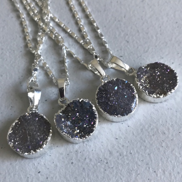 {Function & Fringe} Amethyst Druzy Necklace - Picture 8 of 8